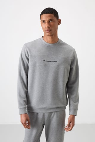 Bedrukt Fleece Sweatshirt en Broek Set