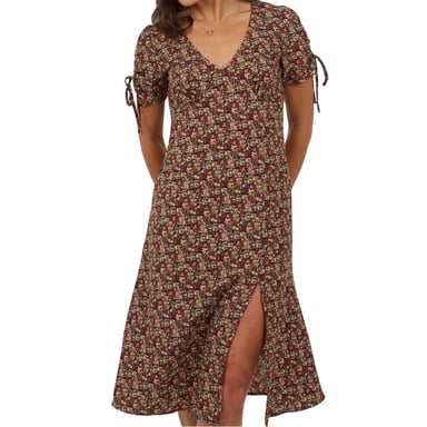 Brave Soul Womens/Ladies Wrap Dress (Green)