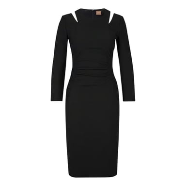 Boss Womens/Ladies Dadeka Crew Neck Slim Bodycon Dress (Black)
