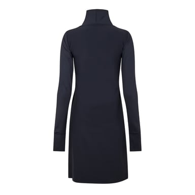 Head Womens/Ladies Stretch Funnel Neck Long-Sleeved Dress (Black)