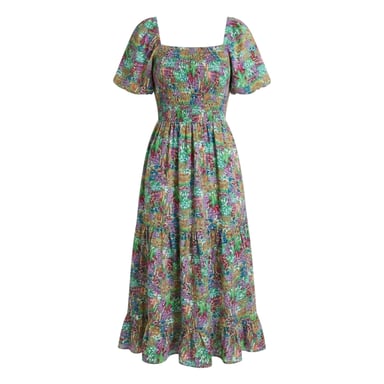 AX Paris Womens/Ladies Garden Polyester Frill Hem Summer Midi Dress (Multicoloured)