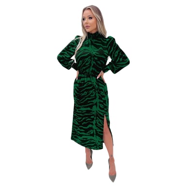 AX Paris Womens/Ladies Polyester High-Neck Midi Dress (Green)