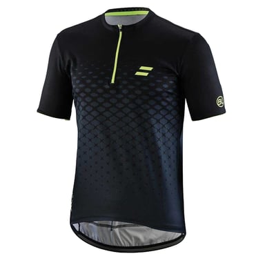 Bicycle Line Mens Rayon Cycling Jersey (Black/Yellow)