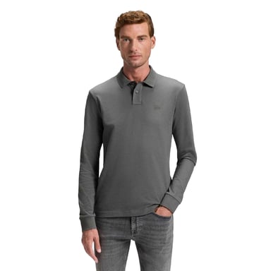 Boss Mens Passerby Slim Long-Sleeved Polo Shirt (Grey)