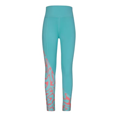 Reebok Womens/Ladies Abstract Skinny Running Leggings (Teal)