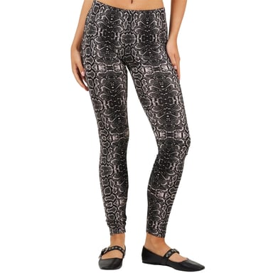 Brave Soul Womens/Ladies Snake Print Leggings (Grey)