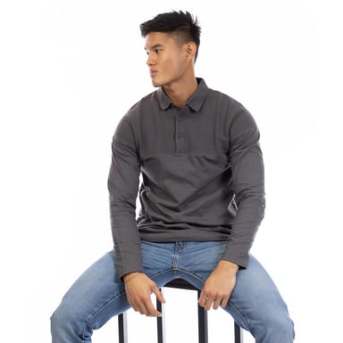 Peter Werth Mens Chessum Polo Shirt (Charcoal)