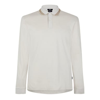 Boss Mens Regular Long-Sleeved Polo Shirt (White)