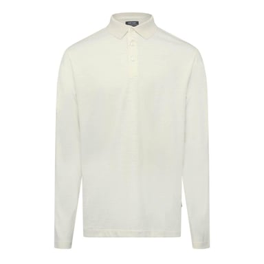 Boss Mens Pado 110 Long-Sleeved Polo Shirt (White)