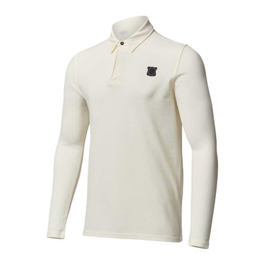Castore Mens Rangers FC Long-Sleeved Polo Shirt (White)