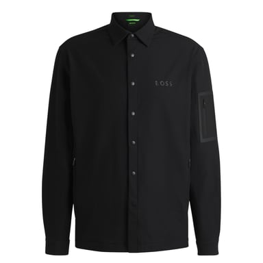 Boss Mens B Lite Snap Long-Sleeved Overshirt (Black)