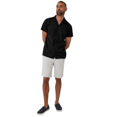Threadbare Mens Maples Regular Shirt (Black)