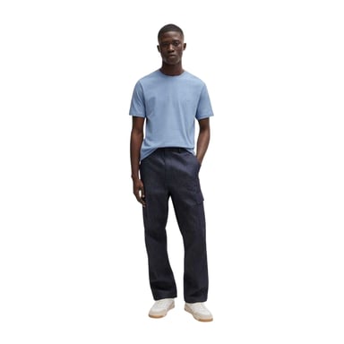 Boss Mens Orange Premium Cotton T-Shirt (Sky Blue)