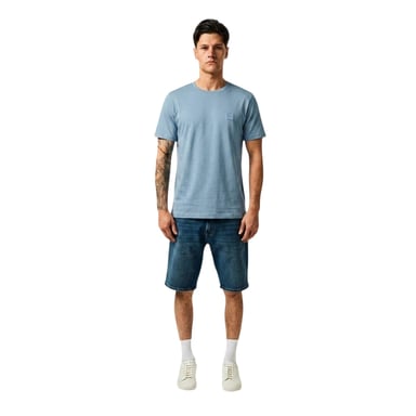 Boss Mens Orange Premium Cotton T-Shirt (Pastel Blue)