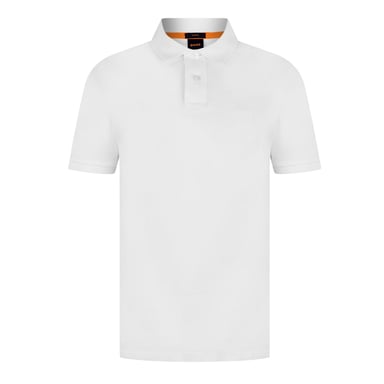 Boss Mens Passenger Box Logo Polo Shirt (White)