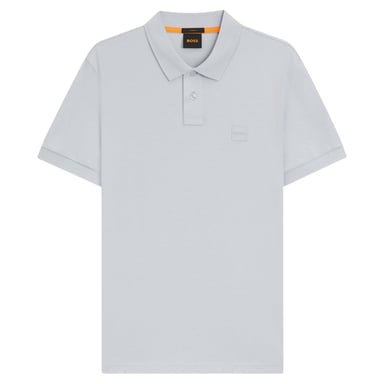 Boss Mens Passenger Box Logo Polo Shirt (Light Grey)