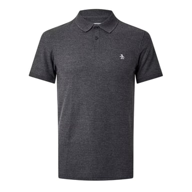 Original Penguin Mens Embroidered Logo Polo Shirt (Charcoal)