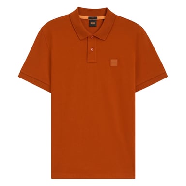 Boss Mens Passenger Box Logo Polo Shirt (Orange)