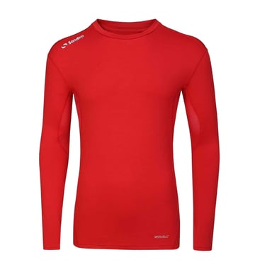 Sondico Mens Core Long-Sleeved Base Layer Top (Red)