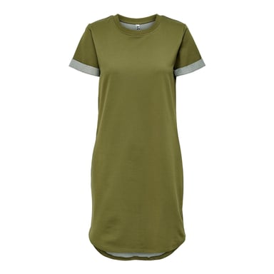 Only Womens/Ladies Crew Neck Mini Shirt Dress (Martini Olive)
