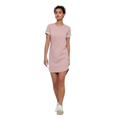Only Womens/Ladies Crew Neck Mini Shirt Dress (Rose)