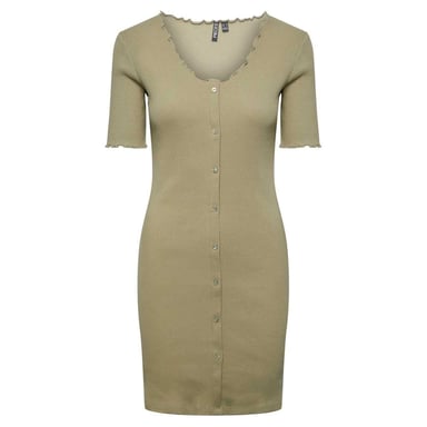Pieces Womens/Ladies Nukisa V Neck Bodycon Dress (Tea)