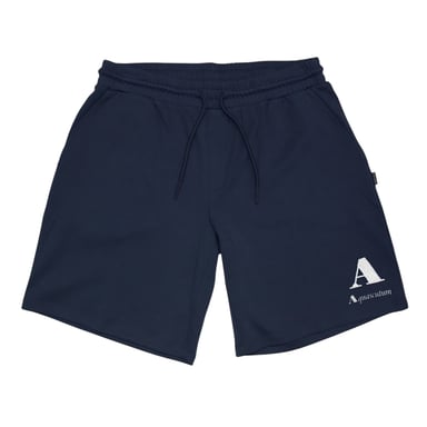 Aquascutum Mens Fleece Logo Sweat Shorts (Navy)