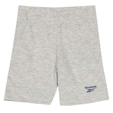 Reebok Childrens/Kids Logo Large Pocket Shorts (Light Grey Heather)