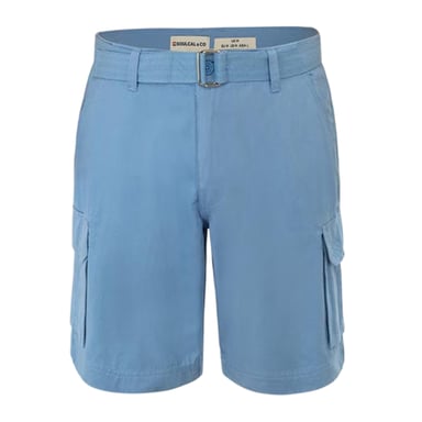 SoulCal Mens Washed Cargo Shorts (Blue)