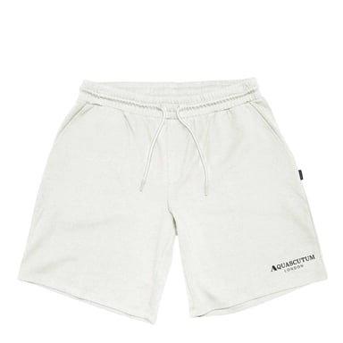 Aquascutum Mens Fleece Logo Sweat Shorts (Beige)