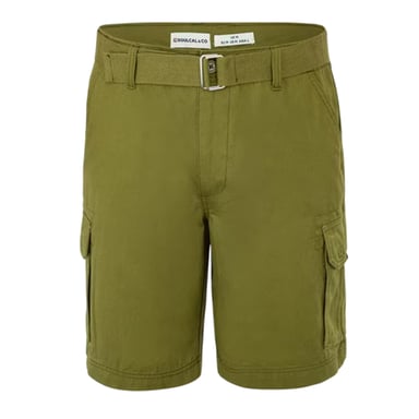 SoulCal Mens Washed Cargo Shorts (Olive)