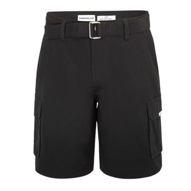 SoulCal Mens Washed Cargo Shorts (Black)