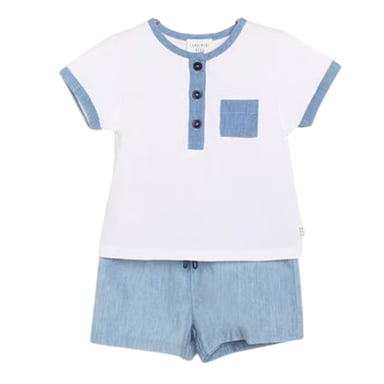 Carrement Beau Baby Denim Shorts (Denim)
