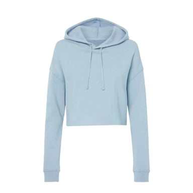 Miso Korte hoodie met trekkoord voor dames (Blauw)