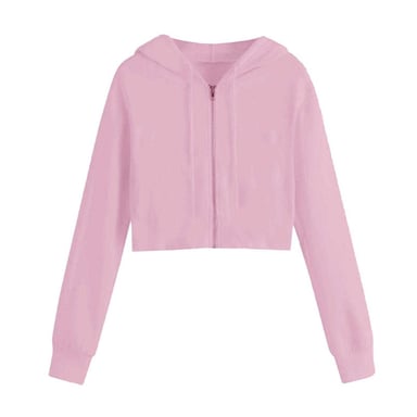 Miso Dames/Dames Full Zip Hoodie (Roze)