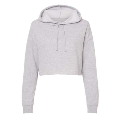 Miso Korte hoodie met capuchon voor dames, in marl-uitvoering (Grijs)