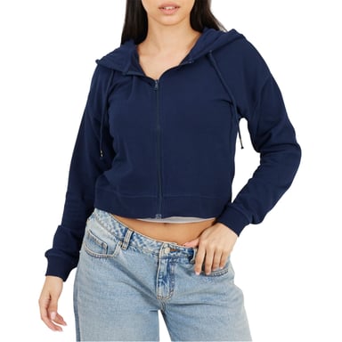 Brave Soul Womens/Ladies Full Zip Hoodie (Navy)