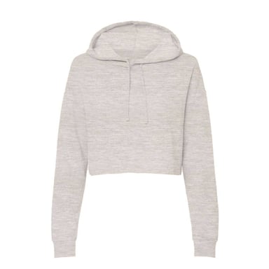 Miso Korte hoodie met capuchon voor dames, in marl-uitvoering (Havermout)
