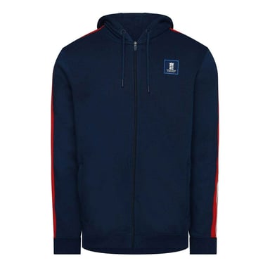 Castore Mens England Cricket Full Zip Hoodie (Navy Peony)