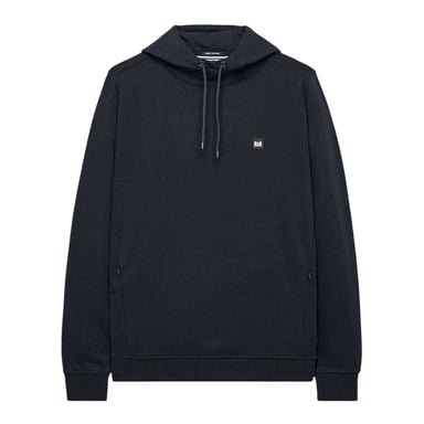 Weekend Offender Mens Combed Cotton Hidden Pocket Drawstring Hoodie (Navy)