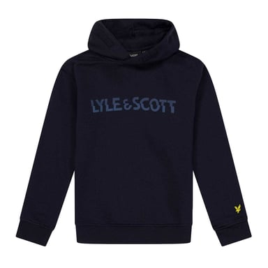 Lyle & Scott Childrens/Kids Logo Hoodie (Dark Navy)