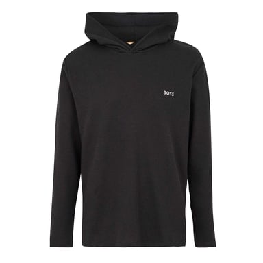 Boss Mens Waffle Knit Pullover Hoodie (Black)