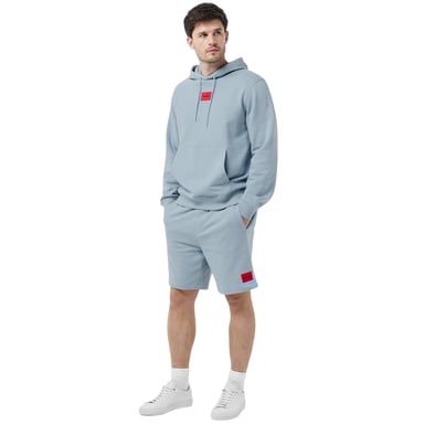 Hugo Mens Cotton Blend Pullover Hoodie (Blue)
