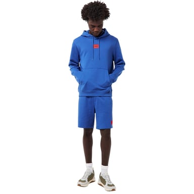 Hugo Mens Cotton Blend Pullover Hoodie (Dark Blue)