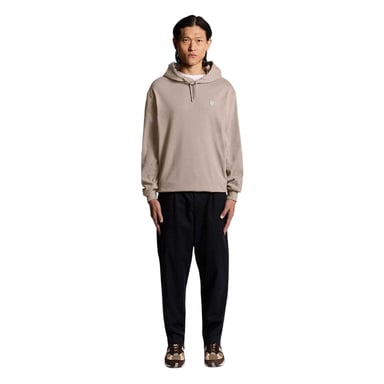 Lyle & Scott Mens Cotton Blend Heavyweight Regular Pullover Hoodie (Brown)