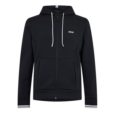 Boss Mens Stretch Sport Full Zip Hoodie (Black)