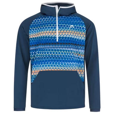Head Mens Geometric Pattern Regular Raglan Sweatshirt (Blue)