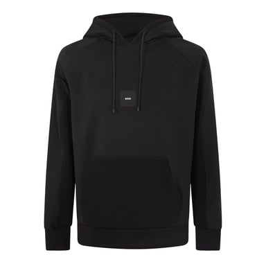 Boss Mens Snoody Ribbed Hoodie (Black)