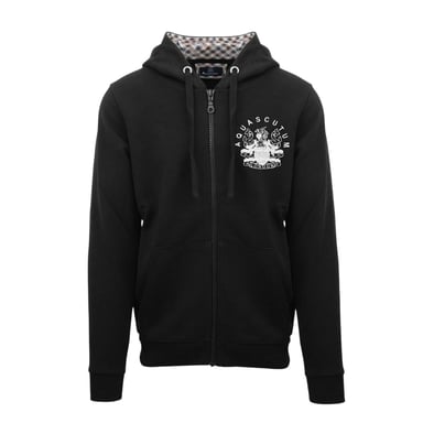 Aquascutum Mens Relaxed Fit Full Zip Hoodie (Black)