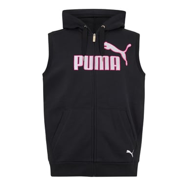 Puma Mens Logo Sleeveless Jacket (Black)